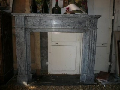 Small fireplace of time Napoleon III style Louis XVI - Antique fireplaces