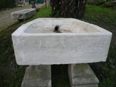 Paire d'éviers en pierre de Bourgogne - Matériaux Anciens 